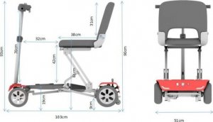 Bili Bike Skuter elektryczny składany BILI BIKE FOLD Z1 żółty 6
