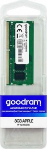 Pamięć do laptopa GoodRam GOODRAM DEDICATED APPLE 8GB 1600MHz PC3L-12800S DDR3 SODIMM DR 1