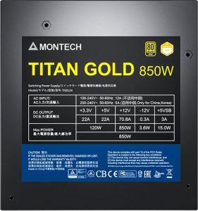Zasilacz Montech Titan Gold 850W (TIS0124) 6