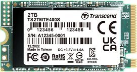 Dysk SSD Transcend MTE400S 2TB M.2 2242 PCI-E x4 Gen3 NVMe (TS2TMTE400S) 1