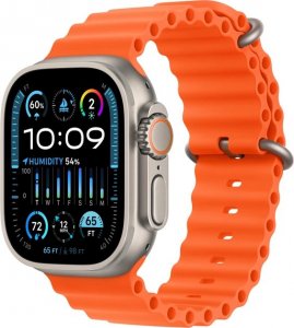 Smartwatch Apple Watch Ultra 2 GPS + Cellular 49mm Titanium Case Ocean Band Pomarańczowy  (mreh3cs/a) 1