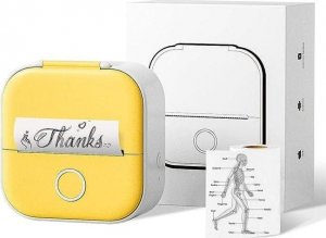 Drukarka etykiet Phomemo T02 Drukarka Termiczna Bluetooth Do Zdjęć Naklejek Notatek Etykiet / Żółty 2