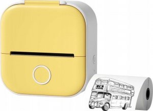 Drukarka etykiet Phomemo T02 Drukarka Termiczna Bluetooth Do Zdjęć Naklejek Notatek Etykiet / Żółty 4