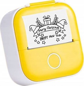 Drukarka etykiet Phomemo T02 Drukarka Termiczna Bluetooth Do Zdjęć Naklejek Notatek Etykiet / Żółty 9