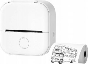 Drukarka etykiet Phomemo T02 Drukarka Termiczna Bluetooth Do Zdjęć Naklejek Notatek Etykiet / Biały 2