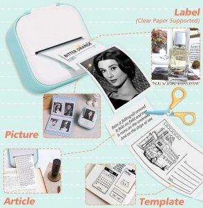 Drukarka etykiet Phomemo T02 Drukarka Termiczna Bluetooth Do Zdjęć Naklejek Notatek Etykiet / Biały 7