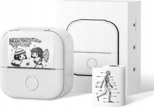 Drukarka etykiet Phomemo T02 Drukarka Termiczna Bluetooth Do Zdjęć Naklejek Notatek Etykiet / Biały 9