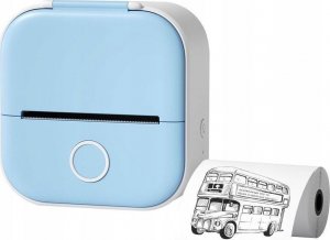 Drukarka etykiet Phomemo Phomemo T02 Drukarka Termiczna Bluetooth Do Zdjęć Naklejek Notatek Etykiet / Niebieska 2