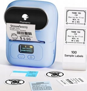 Drukarka etykiet Phomemo Phomemo M110 Drukarka Termiczna Bluetooth 20-50mm Do Etykiet Samoprzylepnych Naklejek Zdjęć Notatek Grafik / Niebieski 11