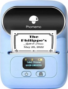 Drukarka etykiet Phomemo Phomemo M110 Drukarka Termiczna Bluetooth 20-50mm Do Etykiet Samoprzylepnych Naklejek Zdjęć Notatek Grafik / Niebieski 9