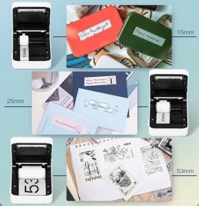 Drukarka etykiet Phomemo Phomemo M02 Pro Drukarka Termiczna Bluetooth 300dpi Do Zdjęć Naklejek Notatek Etykiet / Biała 5