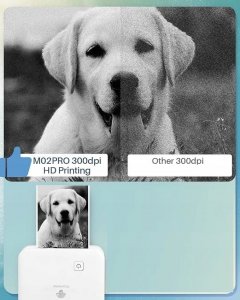 Drukarka etykiet Phomemo Phomemo M02 Pro Drukarka Termiczna Bluetooth 300dpi Do Zdjęć Naklejek Notatek Etykiet / Biała 6