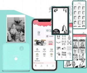 Drukarka etykiet Phomemo Phomemo M02 Pro Drukarka Termiczna Bluetooth 300dpi Do Zdjęć Naklejek Notatek Etykiet / Biała 7