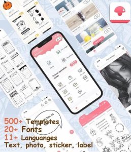 Drukarka etykiet Phomemo Phomemo M04 As Mini Drukarka Termiczna Bluetooth Do Notatek Naklejek Etykiet Zdjęć Grafik / 15-110mm / 300dpi 7