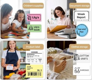 Drukarka etykiet Phomemo Phomemo M200 Drukarka Termiczna Bluetooth 20-75mm 203dpi Do Etykiet Zdjęć Notatek Naklejek / Biała 11