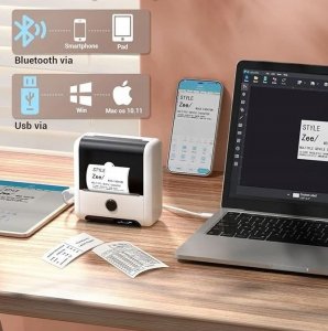 Drukarka etykiet Phomemo Phomemo M200 Drukarka Termiczna Bluetooth 20-75mm 203dpi Do Etykiet Zdjęć Notatek Naklejek / Czarna 4