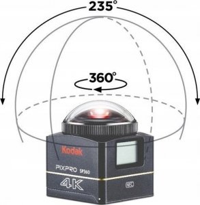 Kamera Kodak Kamera Sportowa KODAK PixPro SP360 / 4K Extreme Pack / VR 360 / Wi-Fi 5