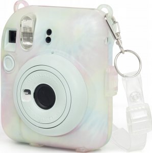 Pokrowiec LoveInstant Futerał Etui Pokrowiec Case do FujiFilm INSTAX Mini 12 + Kieszeń na Zdjęcia / Wielokolorowy Jasny 5