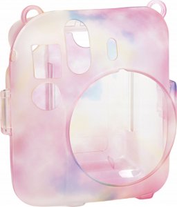 Pokrowiec LoveInstant Futerał Etui Pokrowiec Case do FujiFilm INSTAX Mini 12 + Kieszeń na Zdjęcia / Wielokolorowy Ciemny 11
