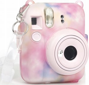 Pokrowiec LoveInstant Futerał Etui Pokrowiec Case do FujiFilm INSTAX Mini 12 + Kieszeń na Zdjęcia / Wielokolorowy Ciemny 4