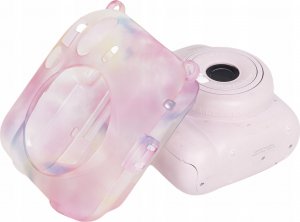 Pokrowiec LoveInstant Futerał Etui Pokrowiec Case do FujiFilm INSTAX Mini 12 + Kieszeń na Zdjęcia / Wielokolorowy Ciemny 8