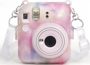 Pokrowiec LoveInstant Futerał Etui Pokrowiec Case do FujiFilm INSTAX Mini 12 + Kieszeń na Zdjęcia / Wielokolorowy Ciemny 9