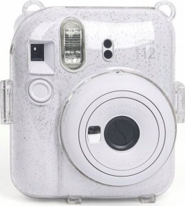 Pokrowiec LoveInstant Case do FujiFilm Fuji INSTAX Mini 12 + Naklejki i Kieszeń na Zdjęcia / Krówka / Brokat 11