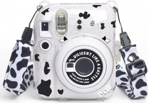 Pokrowiec LoveInstant Case do FujiFilm Fuji INSTAX Mini 12 + Naklejki i Kieszeń na Zdjęcia / Krówka / Brokat 7