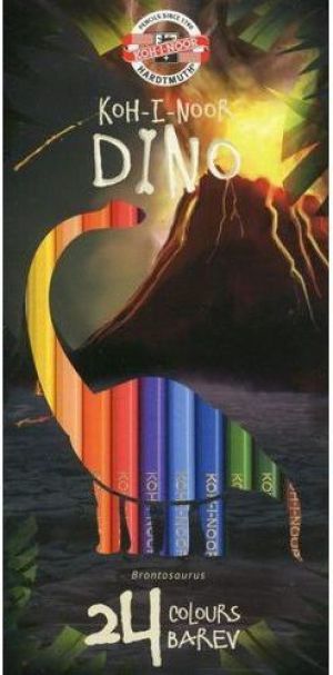 Koh I Noor Kredki 24 kolorĂłw Dino 1
