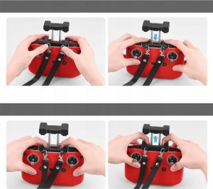 Puluz Osłona Mocowanie Uchwyt Pasek na Pilot DJI RC / PU839B 6