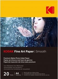 Kodak Papier Fotograficzny Foto Kodak Premium FineArt Smooth 20 szt. A4 21x30cm / CAT 9891-092 2
