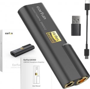 Wzmacniacz słuchawkowy EarFun Wzmacniacz słuchawkowy USB-C Earfun UA100 (czarny) 2