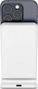 Ładowarka Crong Ładowarka bezprzewodowa 2w1 z MagSafe do iPhone i AirPods 8