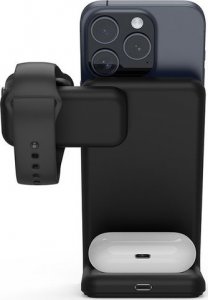Ładowarka Crong Ładowarka bezprzewodowa 3w1 z MagSafe do iPhone, Apple Watch i AirPods 7
