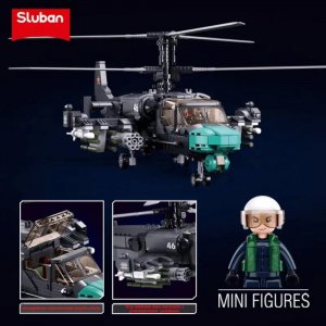 tomdorix Klocki HELIKOPTER ROSYJSKI K52S Śmigłowiec SZTURMOWY Alligator 4