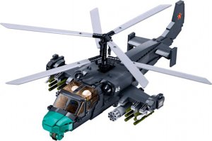 tomdorix Klocki HELIKOPTER ROSYJSKI K52S Śmigłowiec SZTURMOWY Alligator 6
