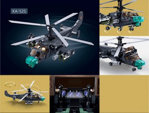 tomdorix Klocki HELIKOPTER ROSYJSKI K52S Śmigłowiec SZTURMOWY Alligator 8