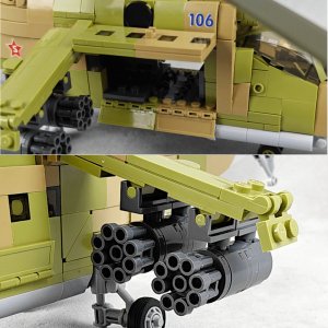 tomdorix Klocki wojsko HELIKOPTER MI24S Rosyjski Śmigłowiec Szturmowy 11