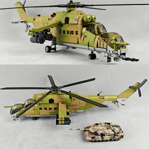 tomdorix Klocki wojsko HELIKOPTER MI24S Rosyjski Śmigłowiec Szturmowy 12