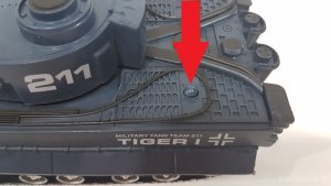 tomdorix Czołg Na Radio Tygrys R/C Zdalnie Sterowany ze Świecącymi Reflektorami LED 12