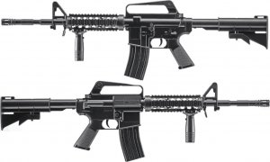 tomdorix M4A1 Replika ASG Karabin Snajperka Na Kulki CIĘŻKI 760G z Niebieską Latarką 3