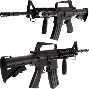 tomdorix M4A1 Replika ASG Karabin Snajperka Na Kulki CIĘŻKI 760G z Niebieską Latarką 4