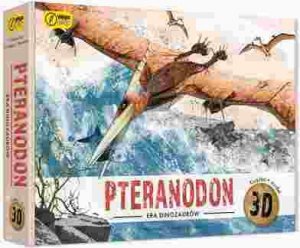 Książka i puzzle 3D era dinozaurów Pteranodon 1