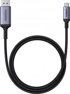 Adapter USB Baseus Adapter Baseus USB-C do DisplayPort 1,5m (czarny) 1
