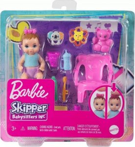 Lalka Barbie Mattel Dziecko i akcesoria - mycie zębów GHV83/HJY29 1