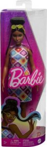 Lalka Barbie Mattel Fashionistas w kolorowej, „szydełkowej” sukience HJT07 5