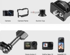 Puluz Ramię Uchwyt 3D Mocowanie Magic Arm 1/4'' na GoPro / SJCAM / XIAOMI / DJI / Insta360 / PU842B 4