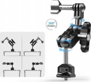 Puluz Ramię Uchwyt 3D Mocowanie Magic Arm 1/4'' na GoPro / SJCAM / XIAOMI / DJI / Insta360 / PU842B 5