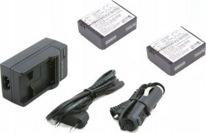 Xrec ZESTAW 2x BATERIA + ŁADOWARKA do GoPro Hero 3 3+ 2