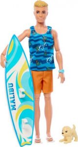 Lalka Barbie Mattel Ken Surfer plażowy (blondyn) HPT50 1